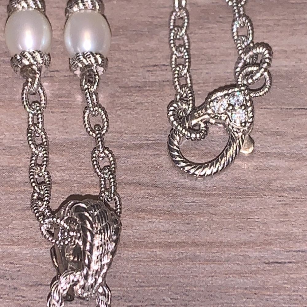 Judith Ripka Pearl necklace & enhancer set - Picture 5 of 7